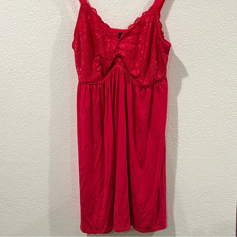 Torrid Pink Chemise Lace Nightgown